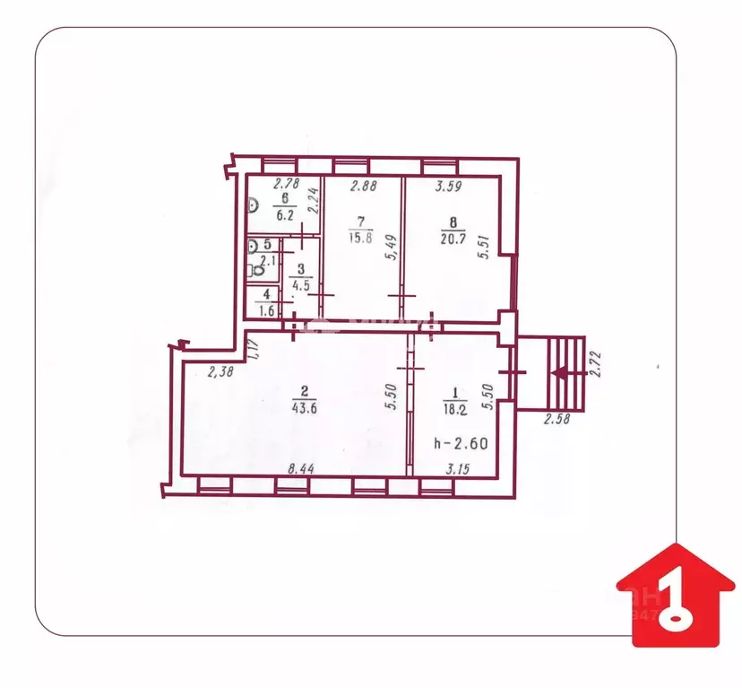 Офис в Омская область, Омск ул. Чапаева, 83 (113 м) - Фото 2
