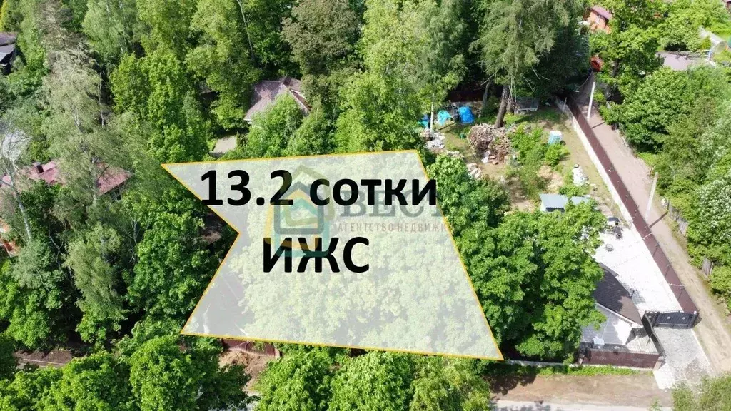 Участок в Санкт-Петербург пос. Парголово, Вокзальное ш., 6 (13.2 сот.) - Фото 0