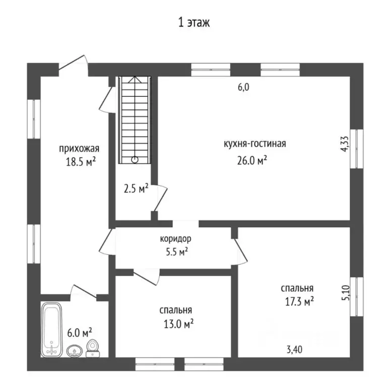 Коттедж в Тюменская область, Тюмень Велижанский мкр, ул. Зимняя (160 ... - Фото 2