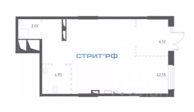 Торговая площадь в Московская область, Домодедово городской округ, с. ... - Фото 1