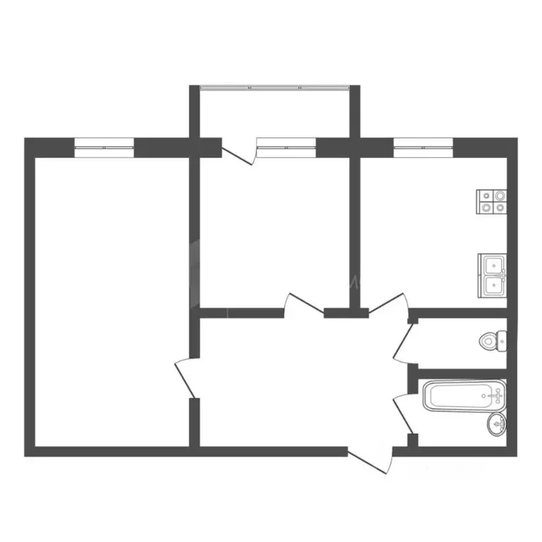 2-к кв. Тюменская область, Тюмень ул. Чернышевского, 1к2 (74.0 м) - Фото 1