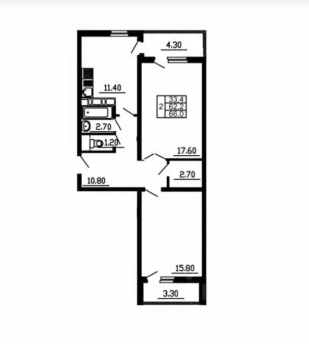 2-к кв. Краснодарский край, Новороссийск ул. Мурата Ахеджака, 12 (64.0 ... - Фото 1