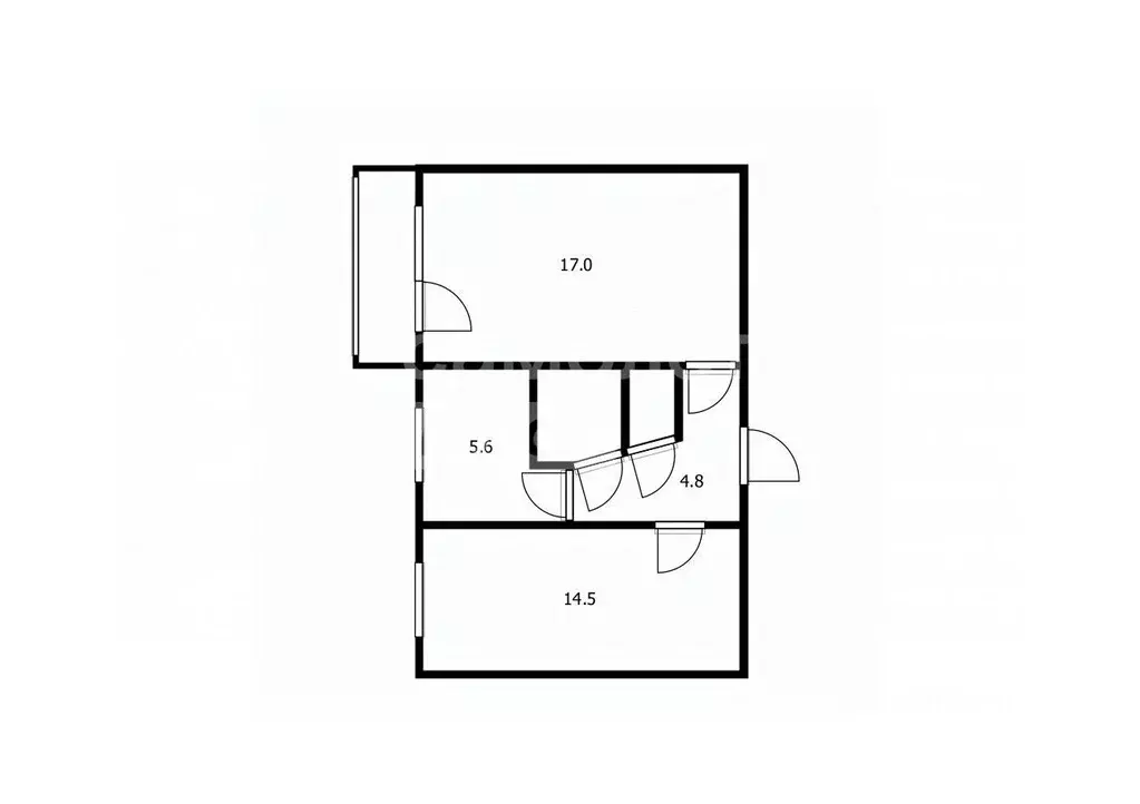 2-к кв. Кировская область, Киров проезд Шаляпина, 3 (45.0 м) - Фото 1