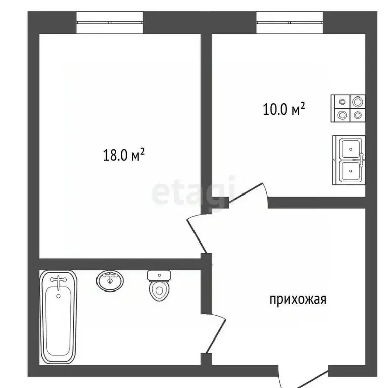 1-к кв. Ярославская область, Рыбинск Молодежная ул., 21 (36.6 м) - Фото 2