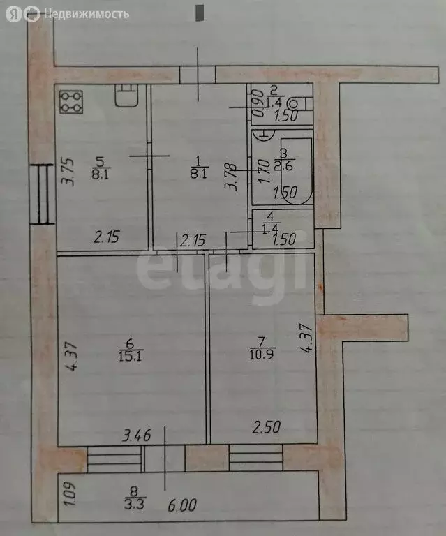 2-комнатная квартира: Казань, Боевая улица, 161 (47.6 м) - Фото 0