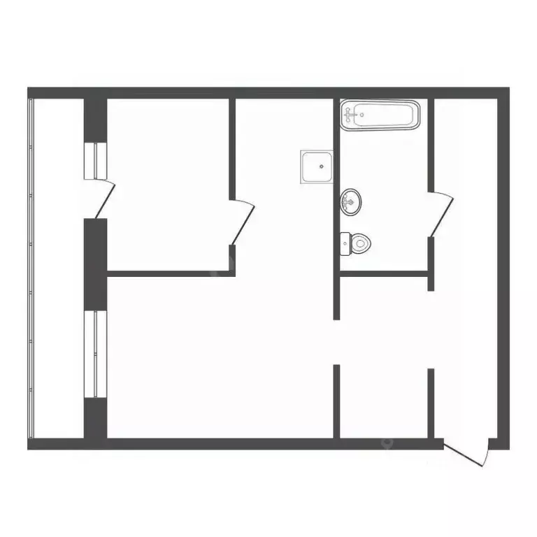 1-к кв. Иркутская область, Иркутск Ново-Ленино мкр, Березовый мкр,  ... - Фото 2