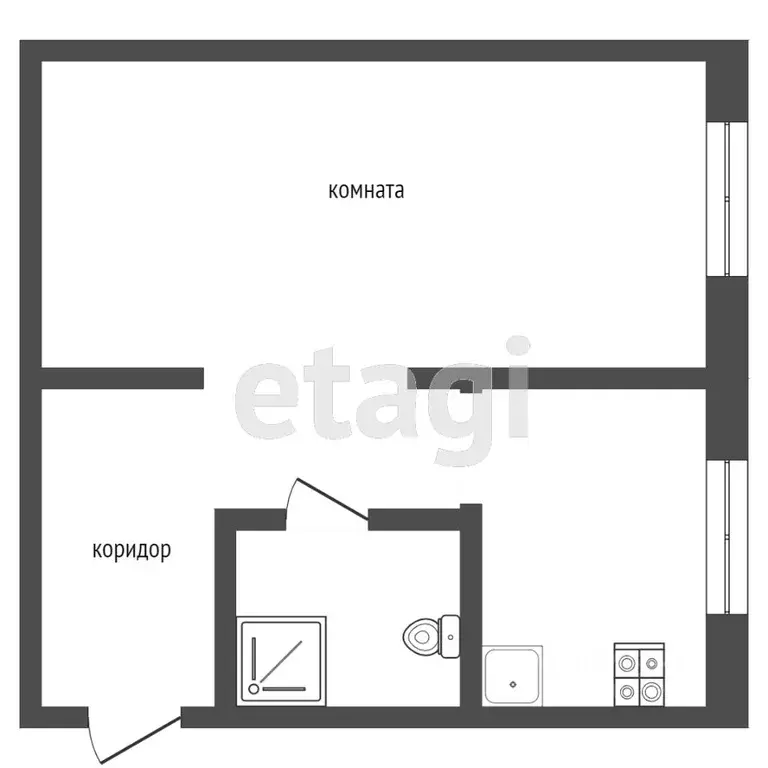 1-к кв. Ярославская область, Ярославль просп. Ленина, 53 (33.0 м) - Фото 2