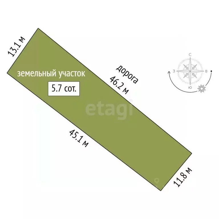 Участок в Кемеровская область, Кемерово Ягодка СНТ,  (5.7 сот.) - Фото 2