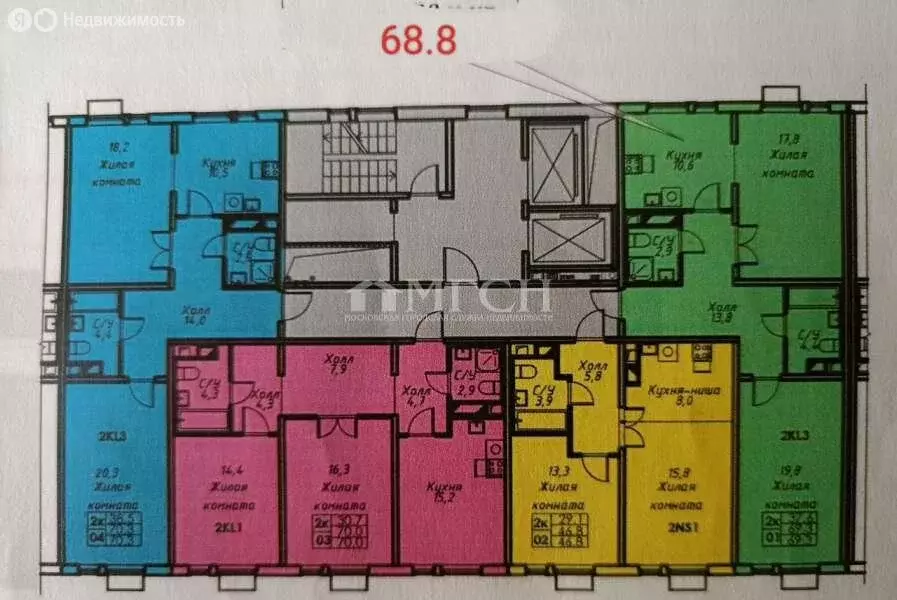 2-комнатная квартира: Мытищи, улица Мира, 39 (70 м) - Фото 0