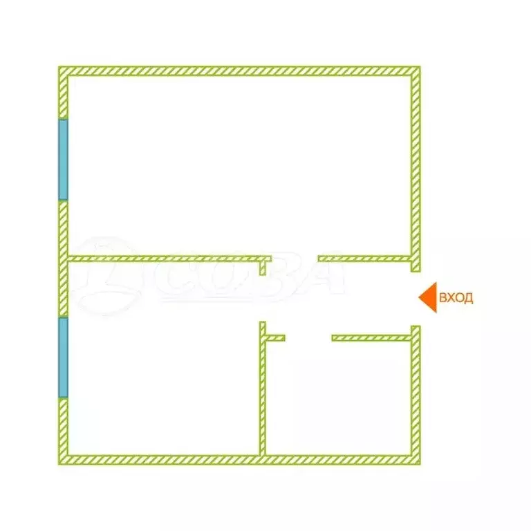 1-комнатная квартира: Курган, проспект Конституции, 77А (22.7 м) - Фото 2