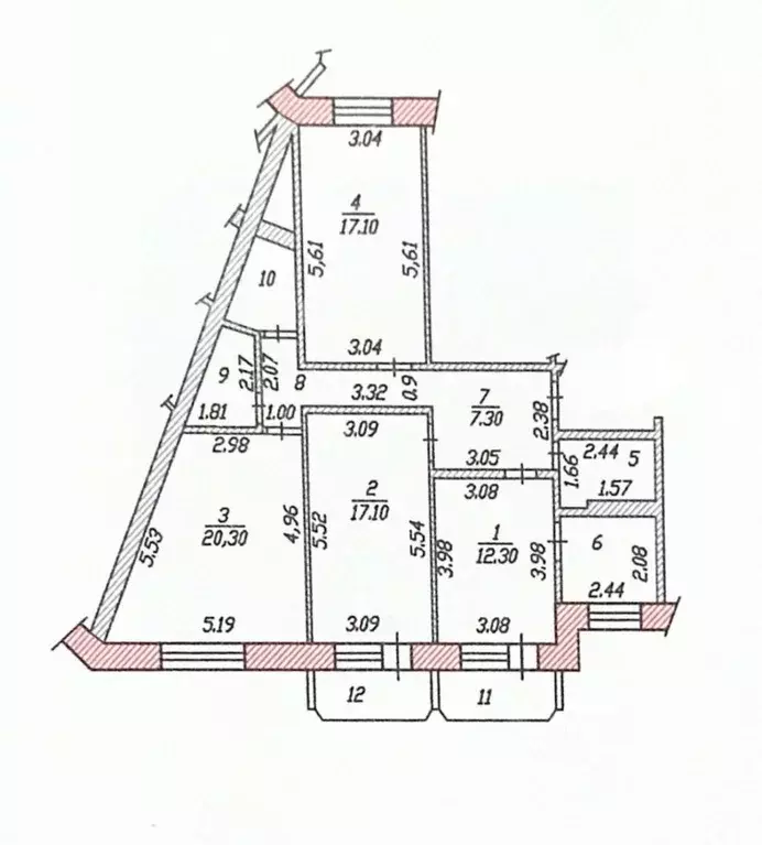 3-к кв. Чувашия, Чебоксары просп. Тракторостроителей, 66 (94.0 м) - Фото 1