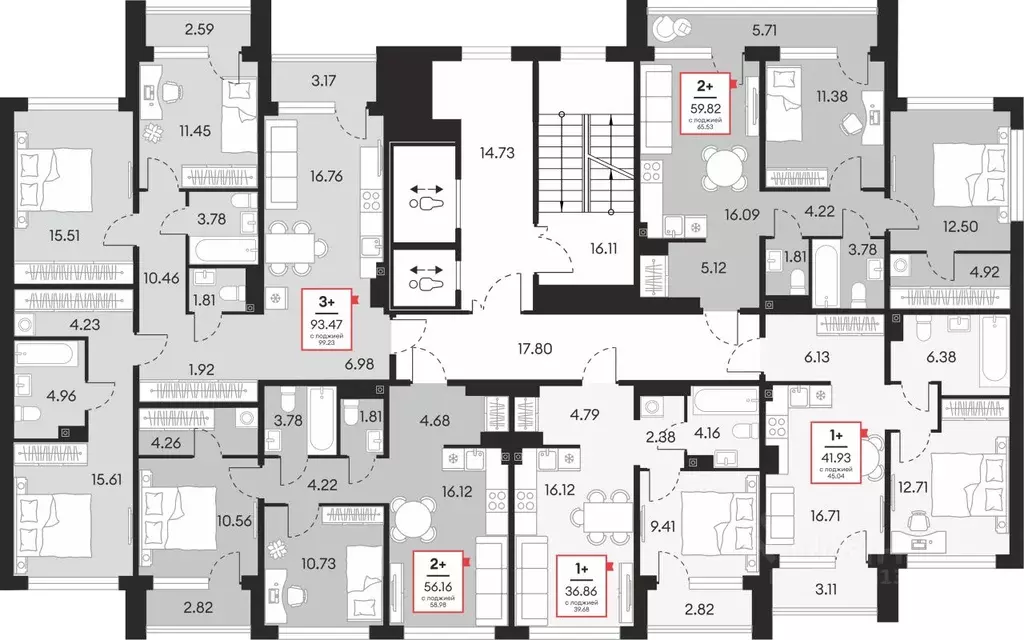1-к кв. Ханты-Мансийский АО, Сургут 37-й мкр,  (36.86 м) - Фото 2