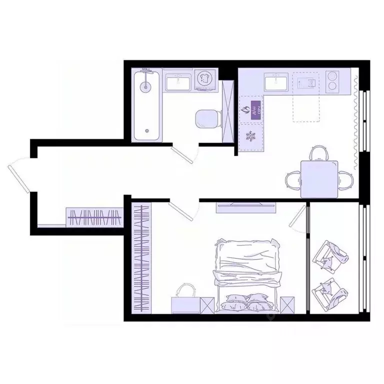 1-к кв. Приморский край, Владивосток Днепровская ул., 25к5 (44.2 м) - Фото 2