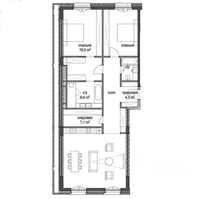 3-к кв. Москва Тессинский пер., 1 (127.0 м) - Фото 1