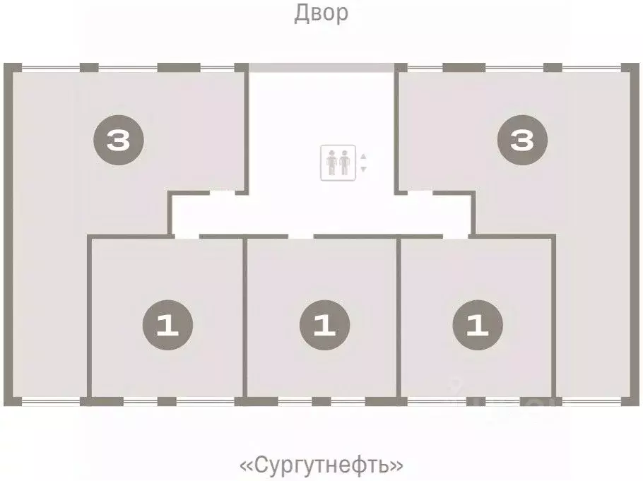 3-к кв. Ханты-Мансийский АО, Сургут 1-й мкр, Нефть жилой комплекс ... - Фото 1