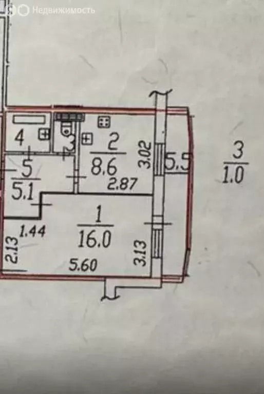 1-комнатная квартира: Колпино, улица Ижорского Батальона, 14 (33.3 м) - Фото 1