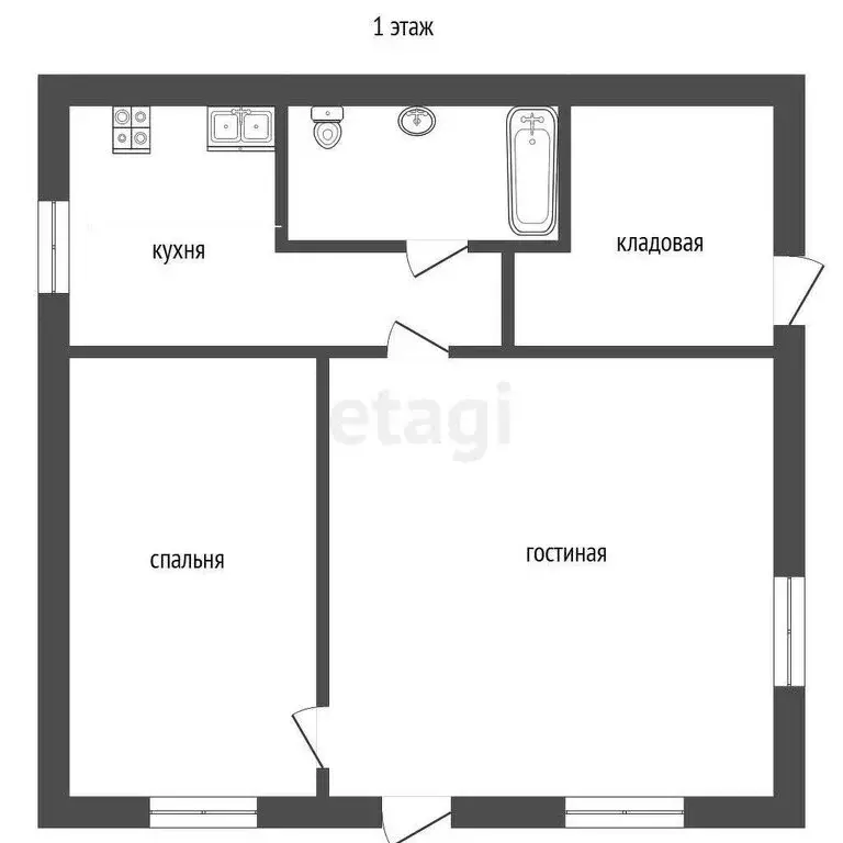 Дом в Ялта, Бакунинский проезд (101 м) - Фото 0