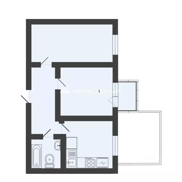2-к кв. Челябинская область, Магнитогорск ул. Тевосяна, 32 (56.6 м) - Фото 2