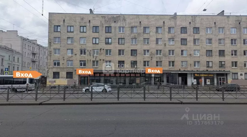 Помещение свободного назначения в Санкт-Петербург Лиговский просп., ... - Фото 0