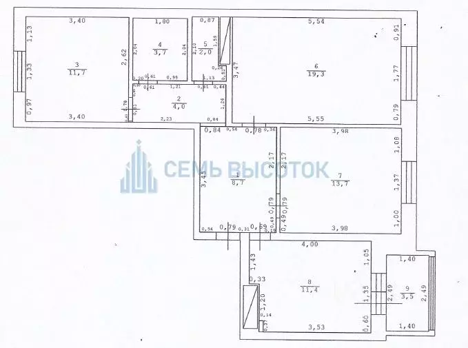 3-к кв. Московская область, Подольск Литейная ул., 46 (74.5 м) - Фото 2