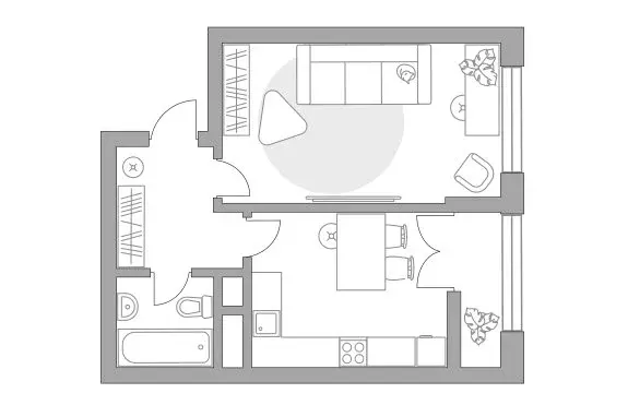 1-комнатная квартира: Балашиха, улица Яганова, 1 (39.42 м) - Фото 1