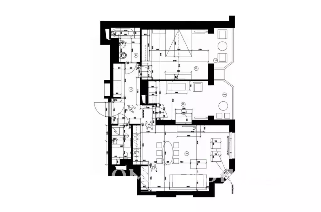 3-к кв. Москва Ломоносовский просп., 25к1 (95.0 м) - Фото 2
