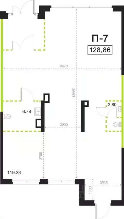 Помещение свободного назначения в Санкт-Петербург Легенда ... - Фото 1