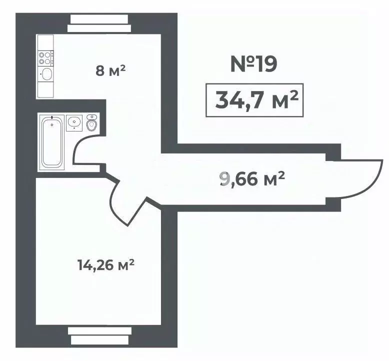 1-к кв. Челябинская область, Чебаркульский муниципальный округ, д. ... - Фото 2