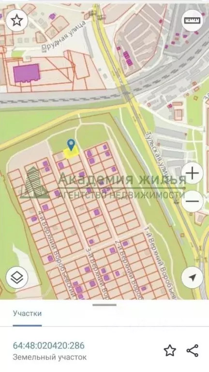 Участок в Саратовская область, Саратов Воробьевка мкр,  (6.0 сот.) - Фото 2