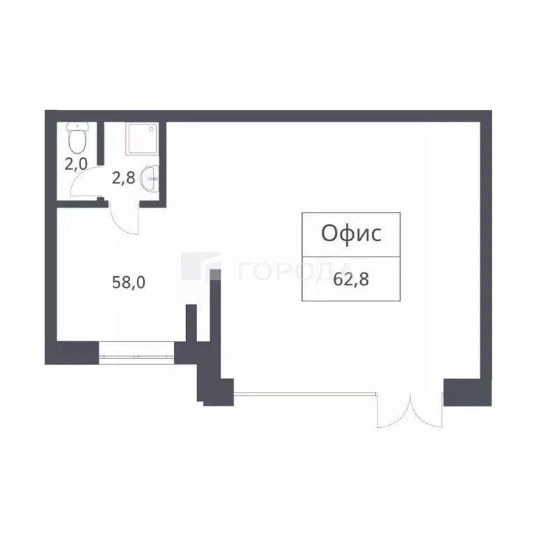 Офис в Новосибирская область, Новосибирск ул. 1-я Шевцовой, 31 (63 м) - Фото 2