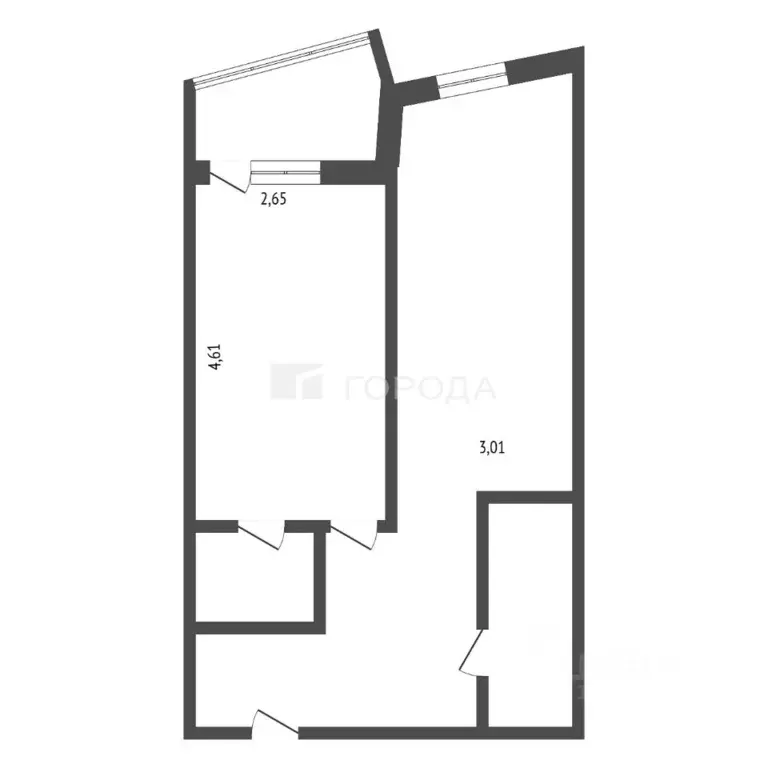 2-к кв. Алтайский край, Барнаул ул. Никитина, 107 (42.2 м) - Фото 2