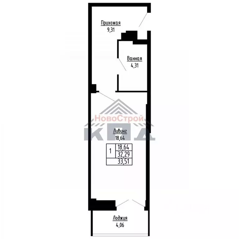 1-к кв. Омская область, Омск ул. Фрунзе (34.0 м) - Фото 1