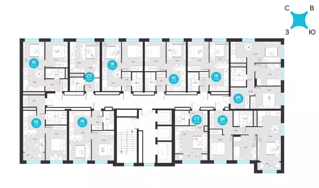 2-комнатная квартира: Екатеринбург, микрорайон Академический, 25-й ... - Фото 0