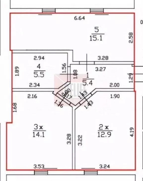 2-к кв. Калининградская область, Гурьевский муниципальный округ, пос. ... - Фото 2