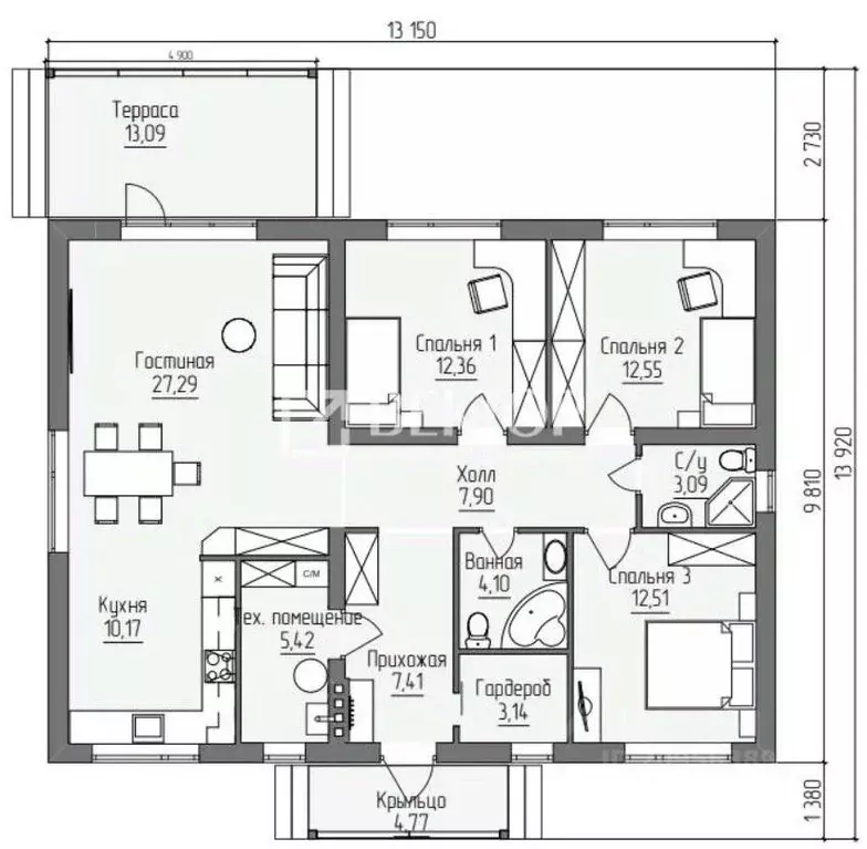 Дом в Ивановская область, Тейково Стачечная ул., 1 (107 м) - Фото 2
