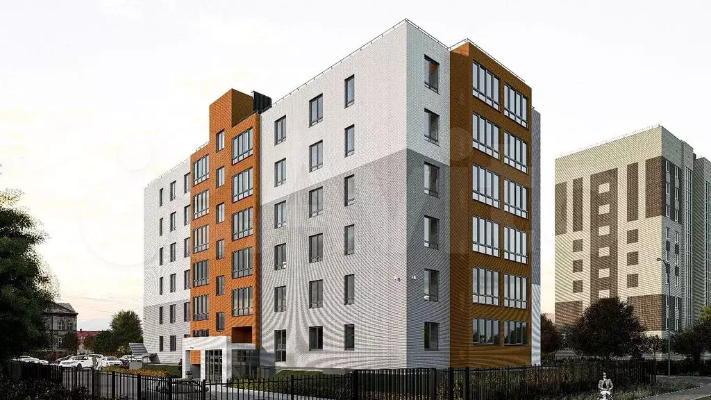 1-к. квартира, 39 м, 1/6 эт. - Фото 1