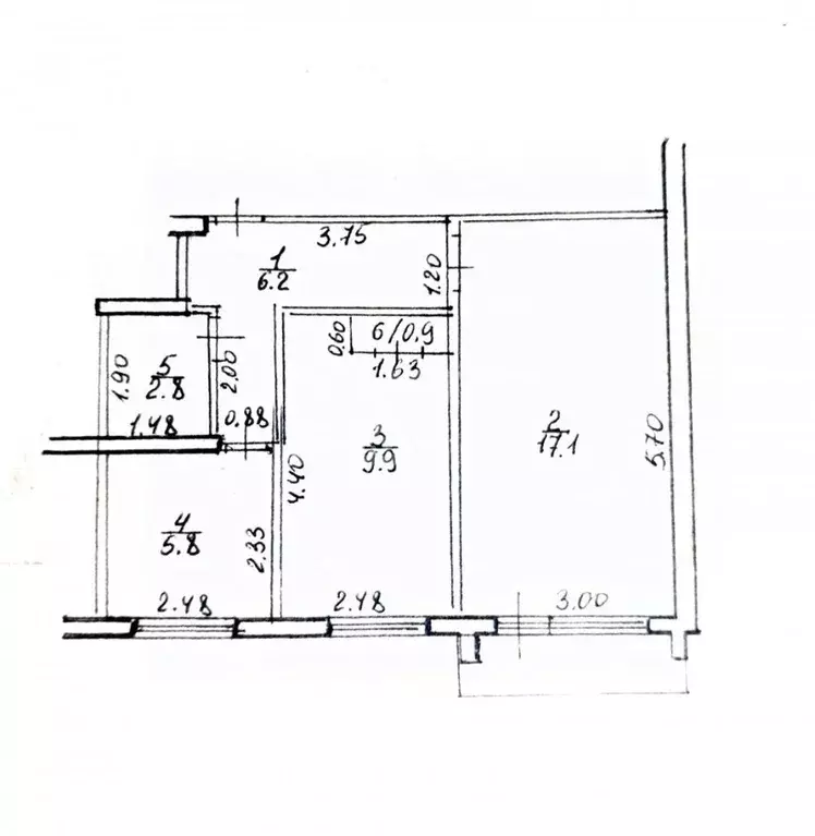 2-к кв. Башкортостан, Салават ул. Ленина, 19 (43.3 м) - Фото 1