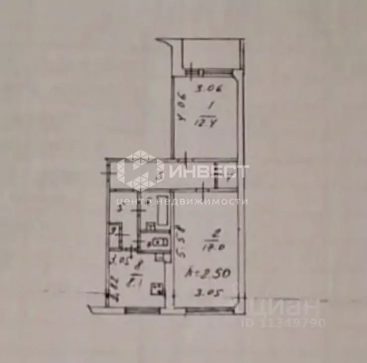 2-к кв. Мурманская область, Мурманск Молодежный проезд, 4 (56.3 м) - Фото 2