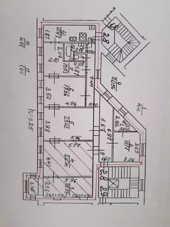 Комната Санкт-Петербург 3-я Советская ул., 21/4 (49.0 м) - Фото 1