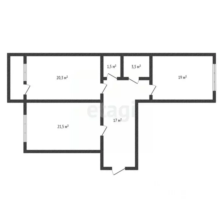 3-к кв. Дагестан, Махачкала ул. Титова, 144к2 (91.0 м) - Фото 2