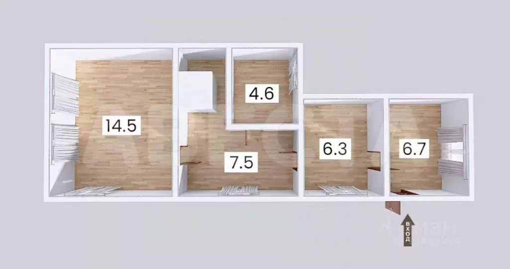 Дом в Омская область, Омск ул. 3-я Ремесленная (27 м) - Фото 2