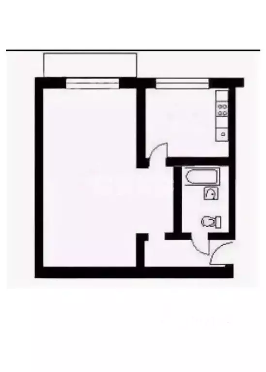 Квартира, 1 комната, 32.4 м - Фото 1