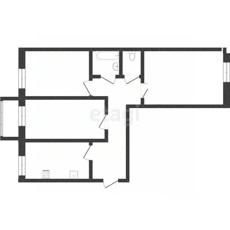 3-к кв. Вологодская область, Вологда Судоремонтная ул., 4А (71.0 м) - Фото 2
