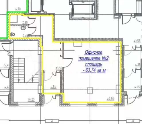 Продается помещение в ЖК 63,74м кв - Фото 0