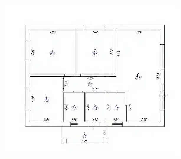 Дом в Удмуртия, Завьяловский район, д. Мещеряки ул. Спортивная, 36 (98 ... - Фото 2