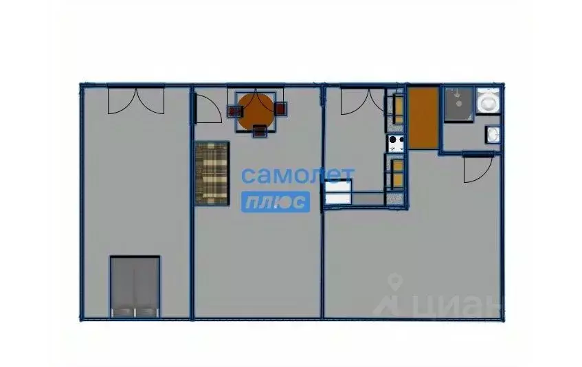 2-к кв. Алтайский край, Бийск ул. Михаила Калинина, 24А (60.0 м) - Фото 1