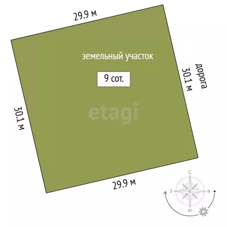 Участок в Тюменская область, Тюмень Лето-Парк кп, 84 (9.0 сот.) - Фото 2