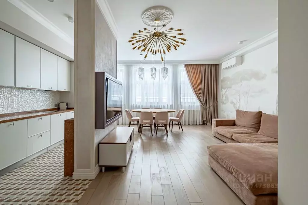 4-к кв. Москва ул. Серпуховский Вал, 21к4 (129.9 м) - Фото 1