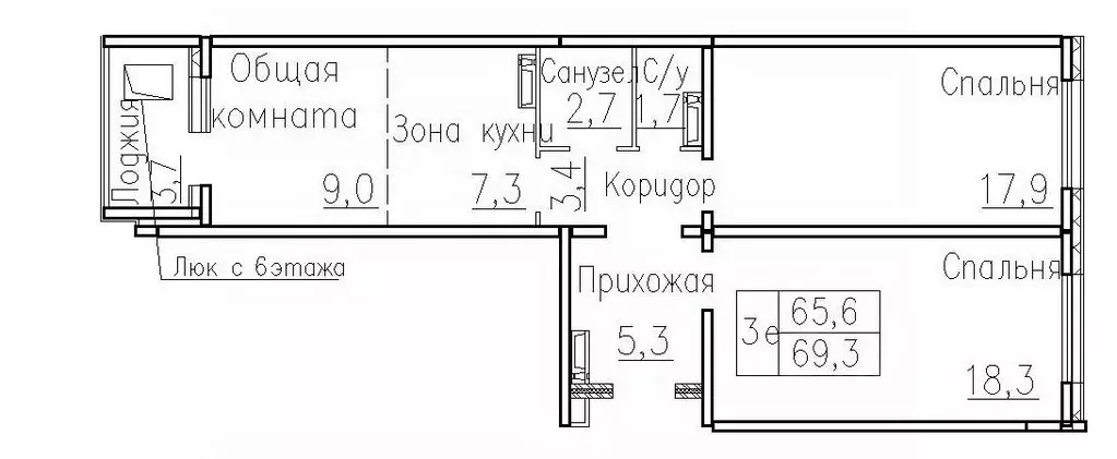 3-к кв. Новосибирская область, Новосибирский район, Мичуринский ... - Фото 0