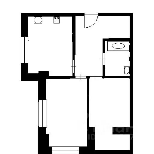 2-к кв. Санкт-Петербург Софийская ул., 35К5 (44.5 м) - Фото 1